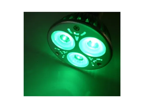 Barevná LED žárovka MR16, zelená 02203 T-LED