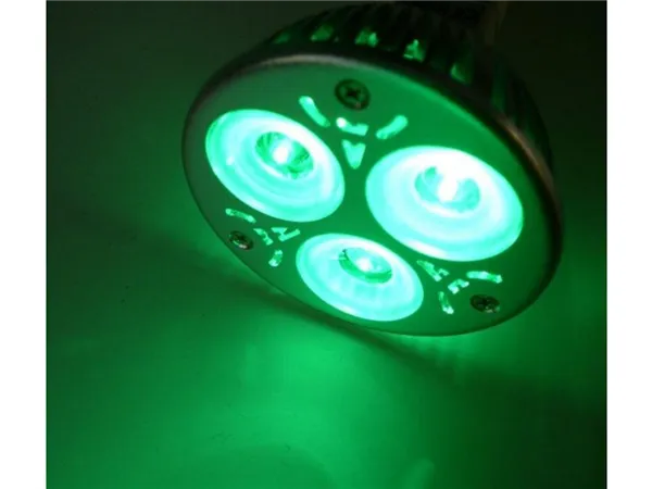 Barevná LED žárovka GU10, zelená