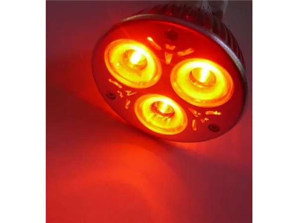 Barevná LED žárovka E27, červená