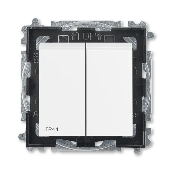 Přepínač sériový IP 44, zapuštěný bílá/bílá 3559H-A05940 03 Tlačítko