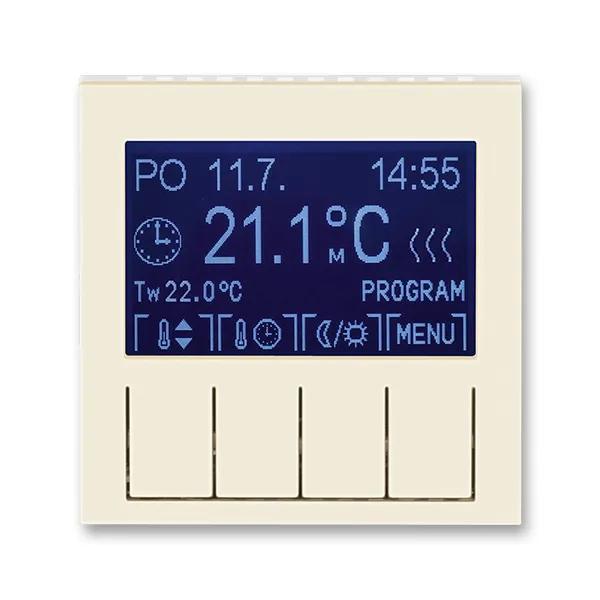 Termostat univerzální programovatelný ovládací jednotka slonovina 3292H-A10301 17