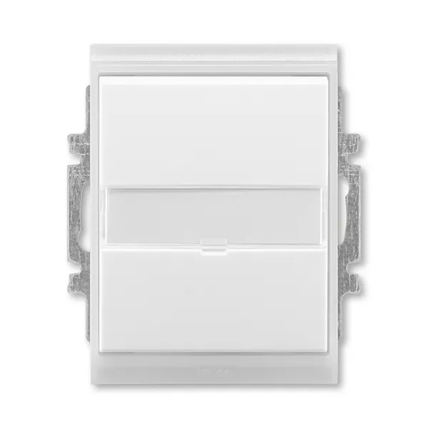 Přepínač střídavý s popisovým polem bílá/ledově bílá 3558E-A06910 01 Tlačítko