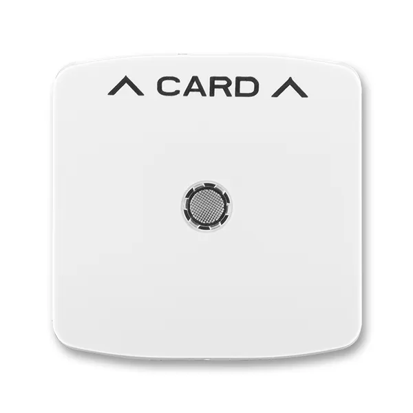 Kryt spínače kartového, s čirým průzorem, s potiskem bílá 3559A-A00700 B