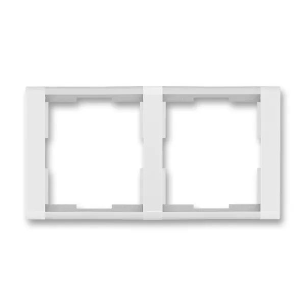 Rámeček dvojnásobný, vodorovný bílá/ledová bílá 3901F-A00120 01