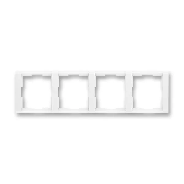 Rámeček čtyřnásobný, vodorovný bílá/bílá 3901F-A00140 03