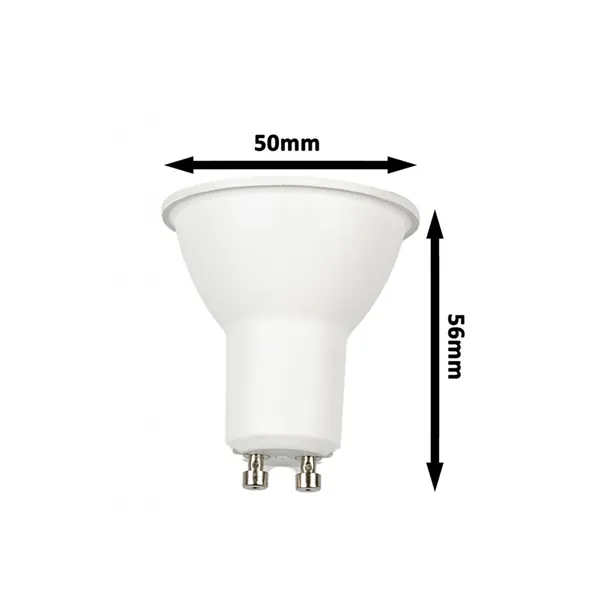 LED žárovka RGBW GU10 5W 60°, rgb + teplá bílá