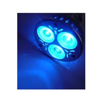 Barevná LED žárovka E27, modrá
