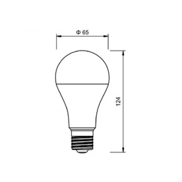 LED žárovka E27 R12W-280, teplá bílá