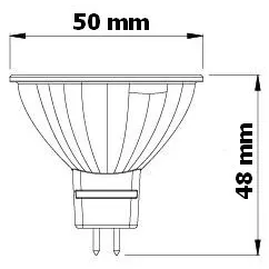 LED žárovka MR16 5W LU5W LUMENMAX, studená bílá 04117