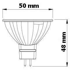 LED žárovka MR16 EV7W, teplá bílá 041281