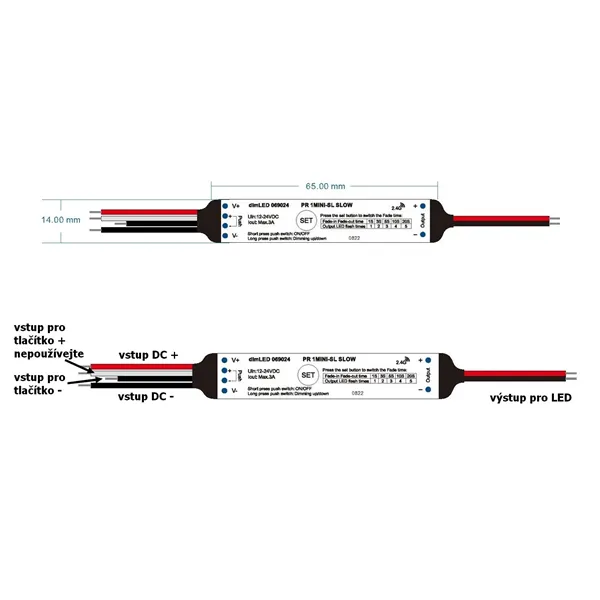 Přijímač dimLED PR 1MINI-SL SLOW  069024 