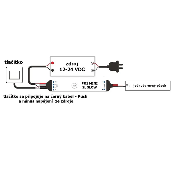 Přijímač dimLED PR 1MINI-SL SLOW  069024 