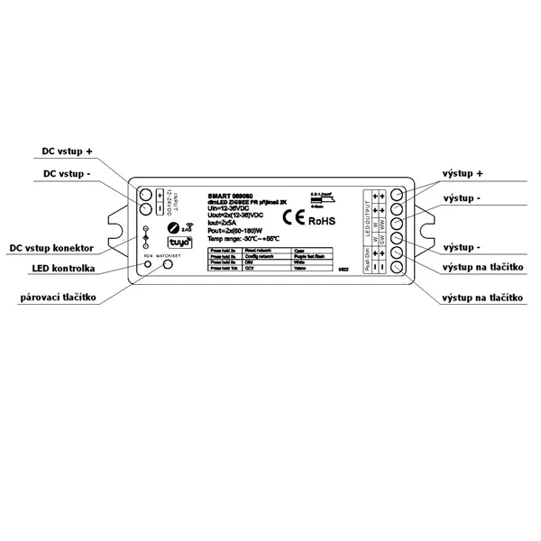 SMART přijímač dimLED ZIGBEE PR 2K 2v1  069060 