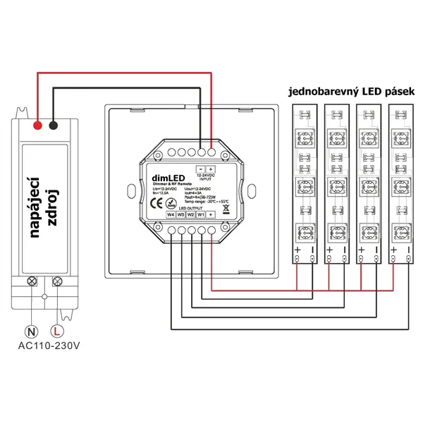 Ovladač dimLED OV DUPLEX 1K, bílá 069117 