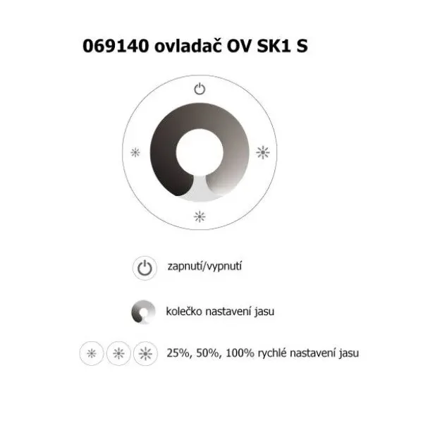 Ovladač dimLED OV BSK1 S černý  069143 