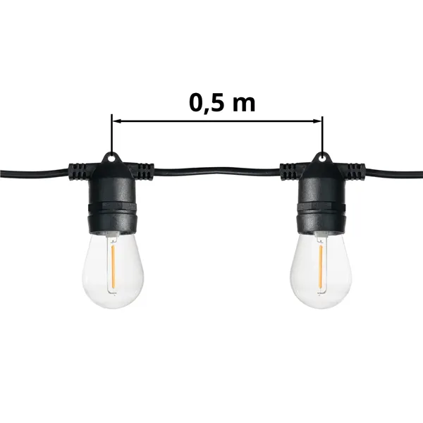 LED světelný řetěz STL5M 5m 074020 T-LED