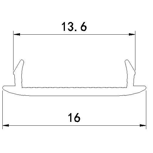 Difuzor ALU profilu D1 click, nacvakávací černý 1m 091023 T-LED