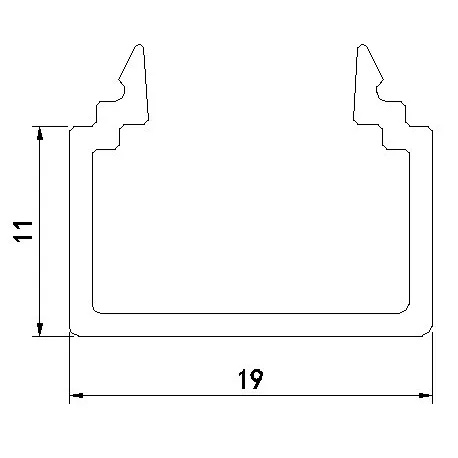 Difuzor N8H opál vysoký, nacvakávací opál 2m 09112 T-LED