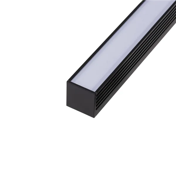 LED profil N12C - nástěnný černý, profil bez krytu 1m 092214 T-LED