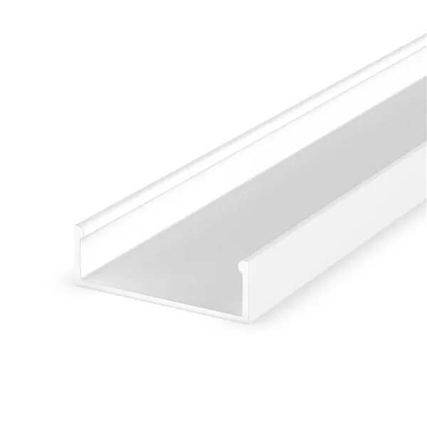 LED profil P13-1 bílý široký přisazený, profil bez krytu 2m 092254 T-LED