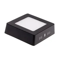 BPS6 LED panel 6W přisazený černý čtverec, teplá bílá 102150 T-LED