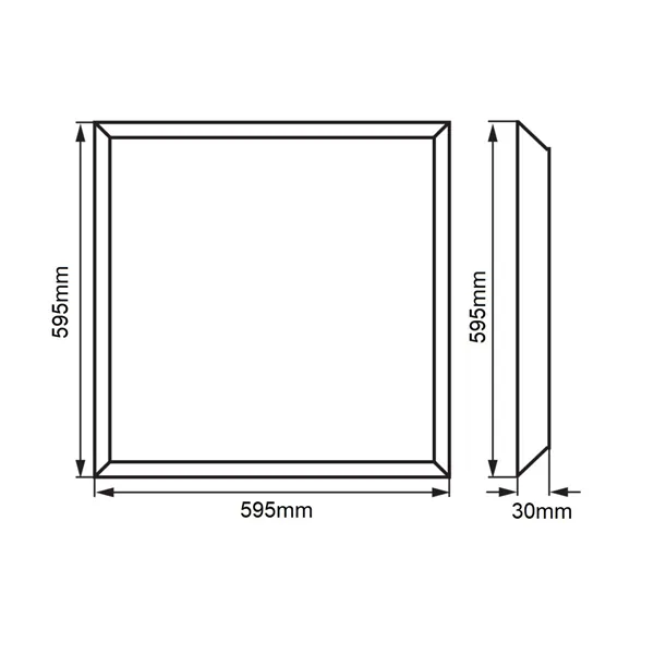 LED panel BLP6060 40W 60x60cm, teplá bílá 102301 T-LED