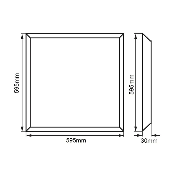 LED panel UGRB6060 UGR<19 40W 60x60cm, denní bílá 102306 T-LEDLED