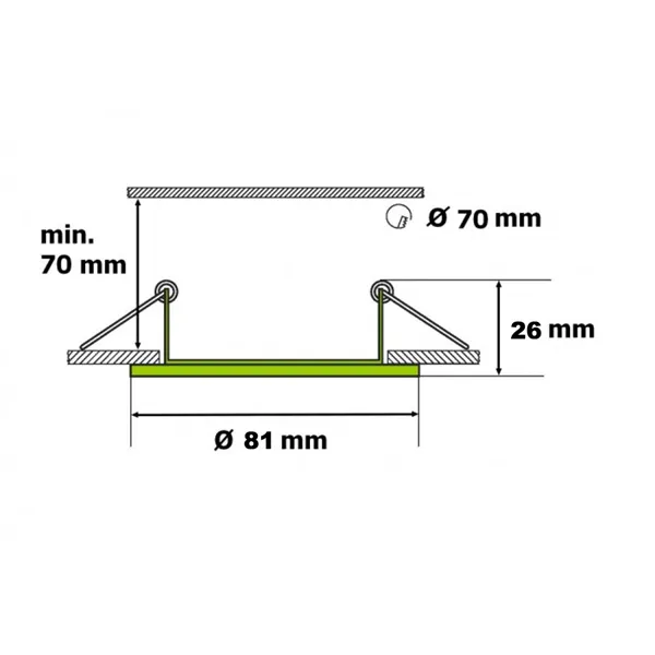 Podhledový rámeček 9000B černý 10409 T-LED