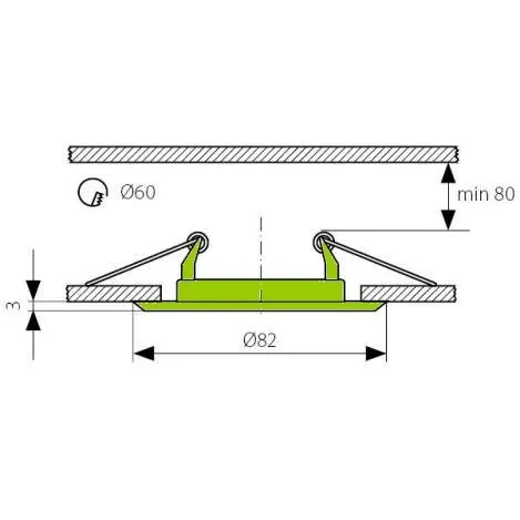 Podhledový rámeček R50-W bílý 10410 T-LED