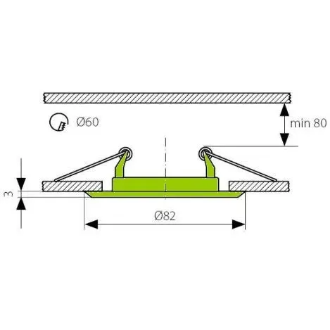 Podhledový rámeček R50-GM černý chrom 10412 T-LED