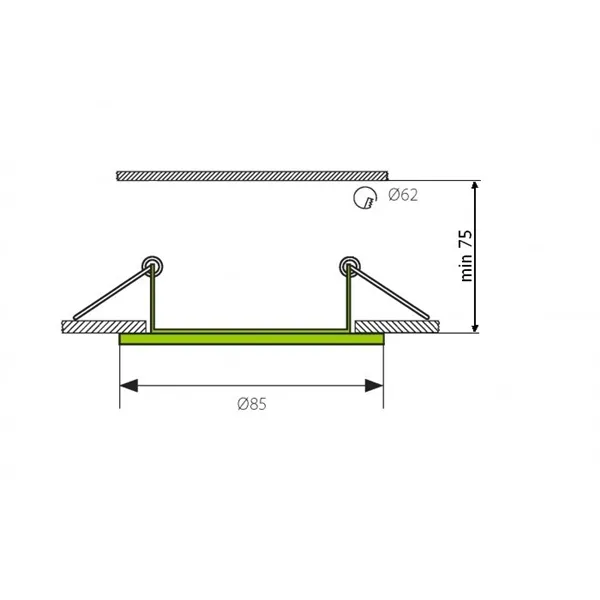 Podhledový rámeček NAVY-W IP44 bílá 104341 T-LED