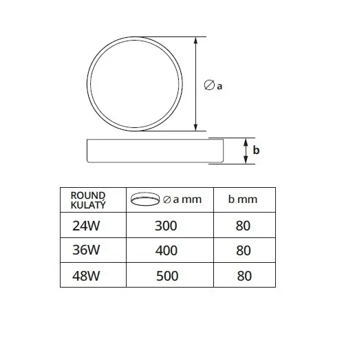 LED svítidlo RENDO 24W CCT kulaté černé stropní  105440 