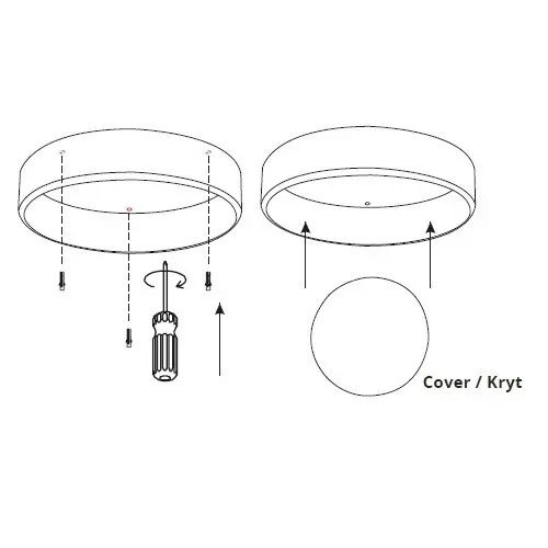 LED svítidlo RENDO 24W CCT kulaté černé stropní  105440 