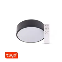 SMART Tuya LED svítidlo RENDO 24W CCT kulaté černé  105460 