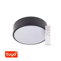 SMART Tuya LED svítidlo RENDO 36W CCT kulaté černé  105462 