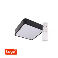 SMART Tuya LED svítidlo RENDO 24W CCT hranaté černé  105466 