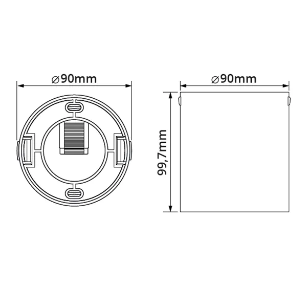 Přisazené LED svítidlo CCT TUBO 8W bílé  105526 