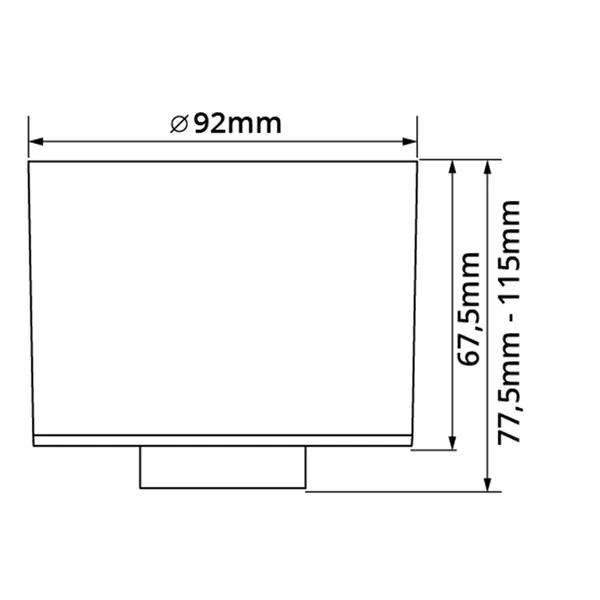 CCT LED svítidlo ALIMO 6W černé  105529 