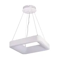 LED svítidlo ZULU 60W CCT hranaté bílé závěsné světlo 105553 T-LED