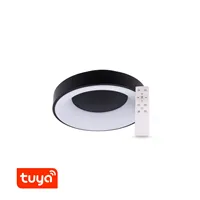 SMART Tuya LED svítidlo ZULU 32W CCT kulaté černé  105554 