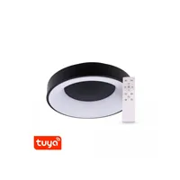 SMART Tuya LED svítidlo ZULU 48W CCT kulaté černé světlo 105556 T-LED