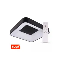 SMART Tuya LED svítidlo ZULU 60W CCT hranaté černé