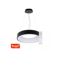 SMART Tuya závěsné světlo ZULU 60W CCT kulaté černé svítidlo 105570 T-LED