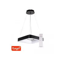 SMART Tuya závěsné ZULU 48W CCT hranaté černé světlo 105574 T-LED