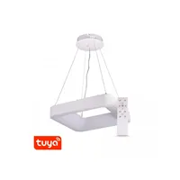 SMART Tuya závěsné svítidlo ZULU 48W CCT hranaté bílé světlo 105575 T-LED