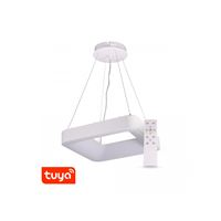 SMART Tuya závěsné ZULU 60W CCT hranaté bílé 105577 T-LED Chytré závěsné LED svítidlo