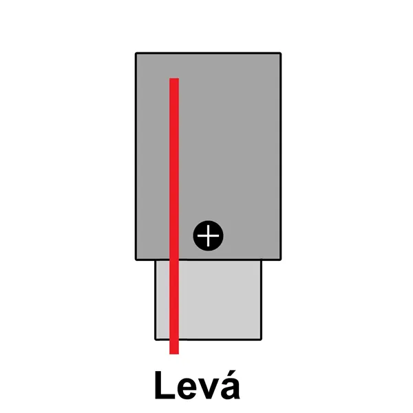 Koncovka Z3F s přívodem pro třífázovou lištu, černá levá 105662 T-LED