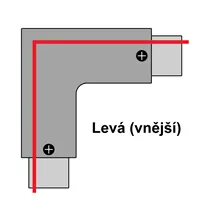 L spojka pro Z3F lištu, černá levá 105666 T-LED