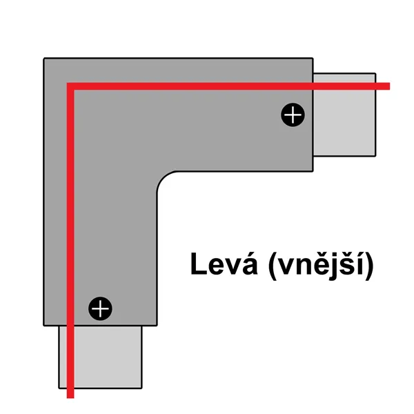 L spojka pro Z3F lištu, bílá levá 105681 T-LED