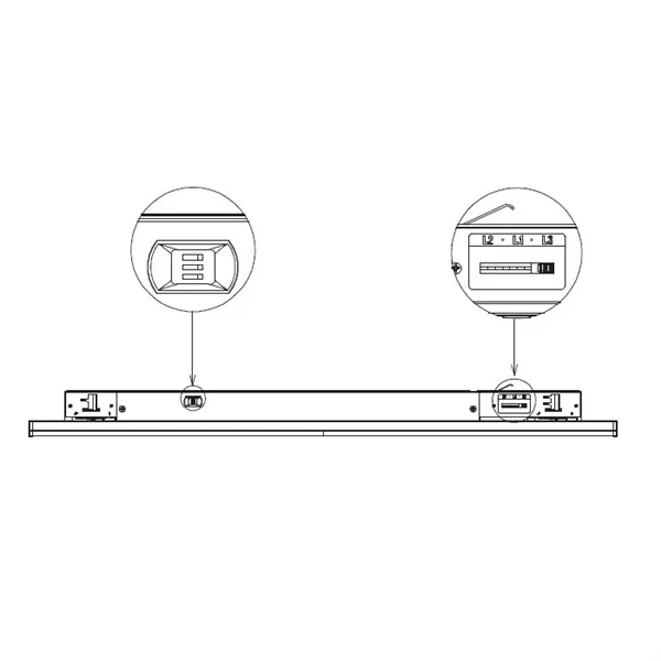 Lištové LED svítidlo TRITO LT120W 120° 54W bílé, teplá bílá  105730 